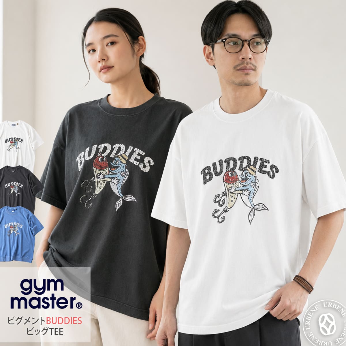 Gym Master ジムマスター 6.2oz ピグメント BUDDIES ビッグTEE G733788