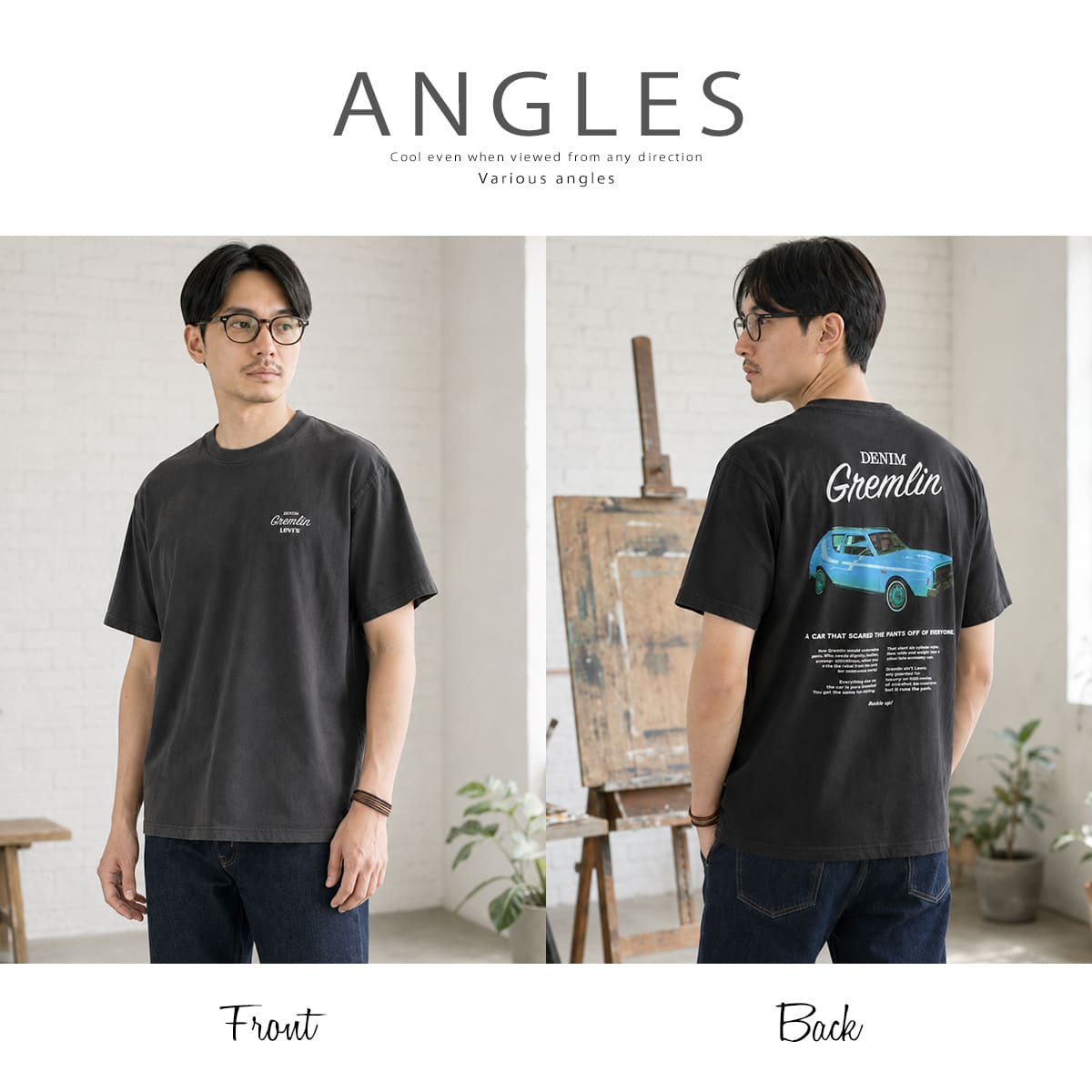 Levi's グラフィックボックスTシャツ 004H00019 画像5