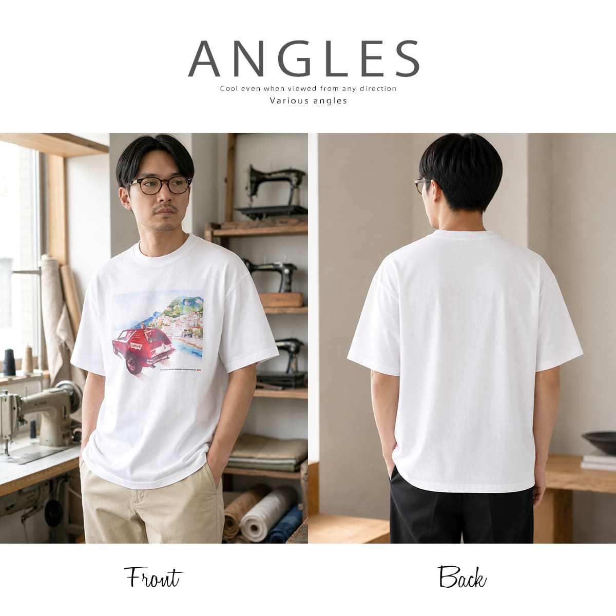 Levi's グラフィックボックスTシャツ 004H00020 画像5