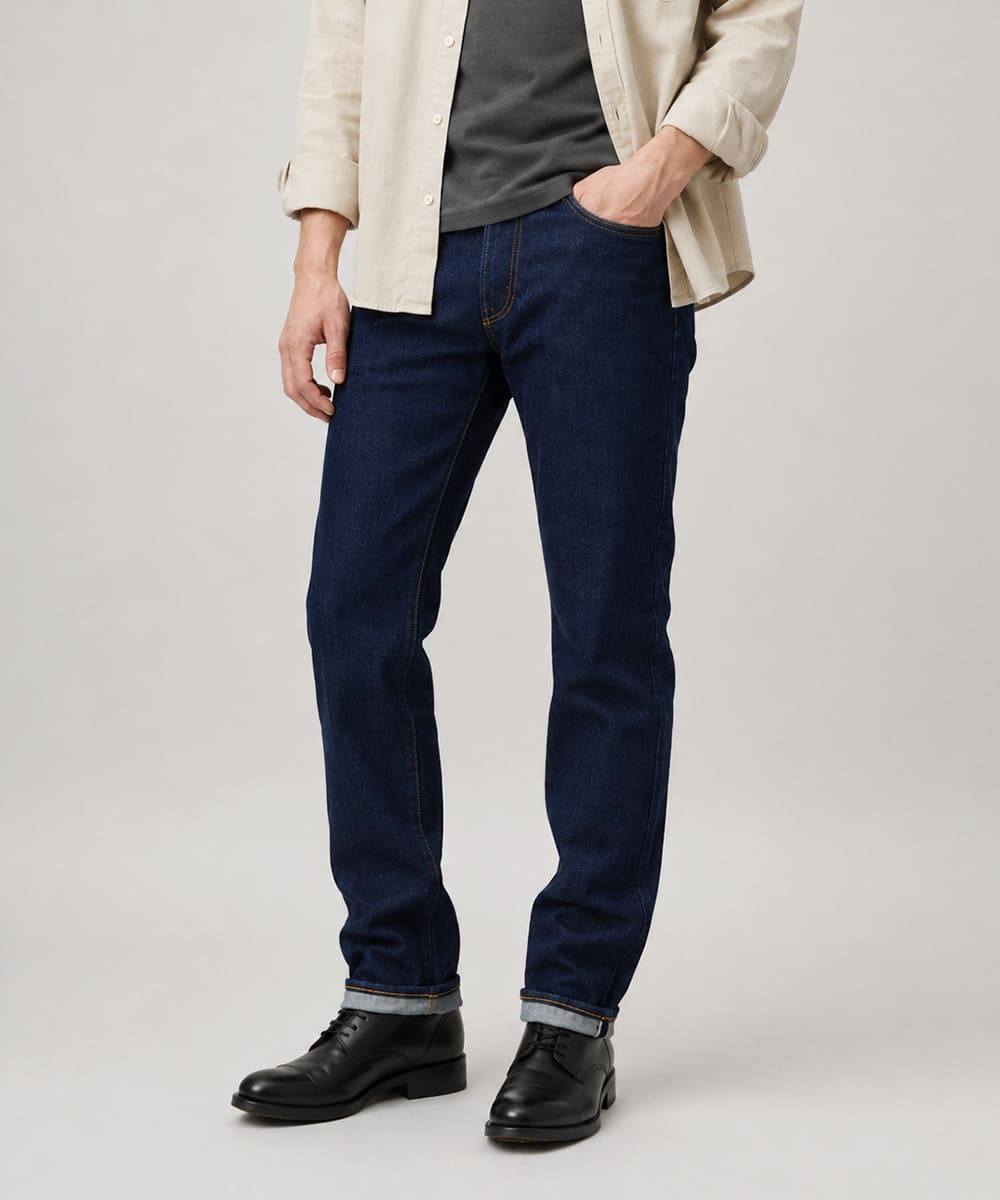 Levi's 501 セルビッジデニム ボタンフライ ストレート デニムパンツ（赤耳）