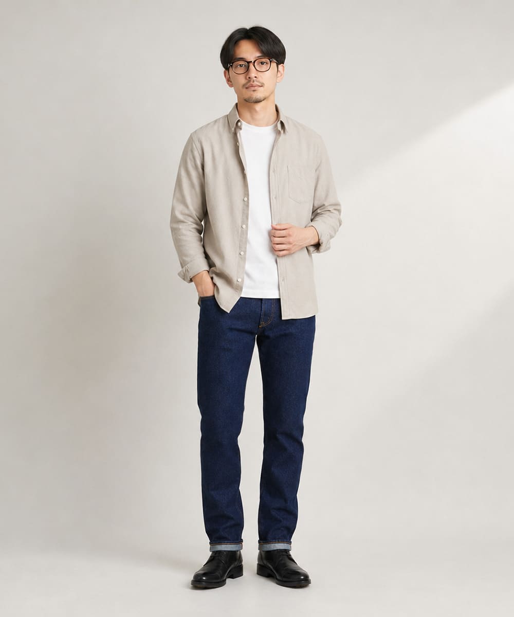 Levi's 501 セルビッジデニム ボタンフライ ストレート デニムパンツ（赤耳）