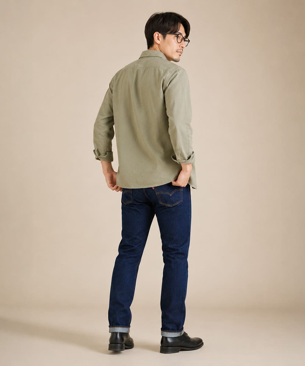 Levi's 501 セルビッジデニム ボタンフライ ストレート デニムパンツ（赤耳）