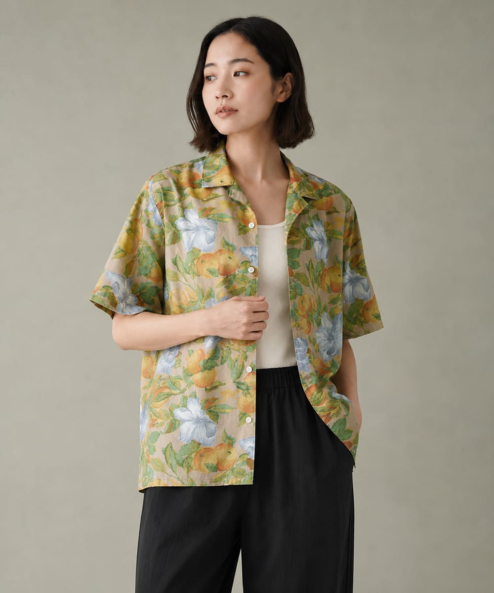 Levi's オープンカラー サンセット キャンプシャツ リヨセル ボタニカル柄 005H50008 画像9