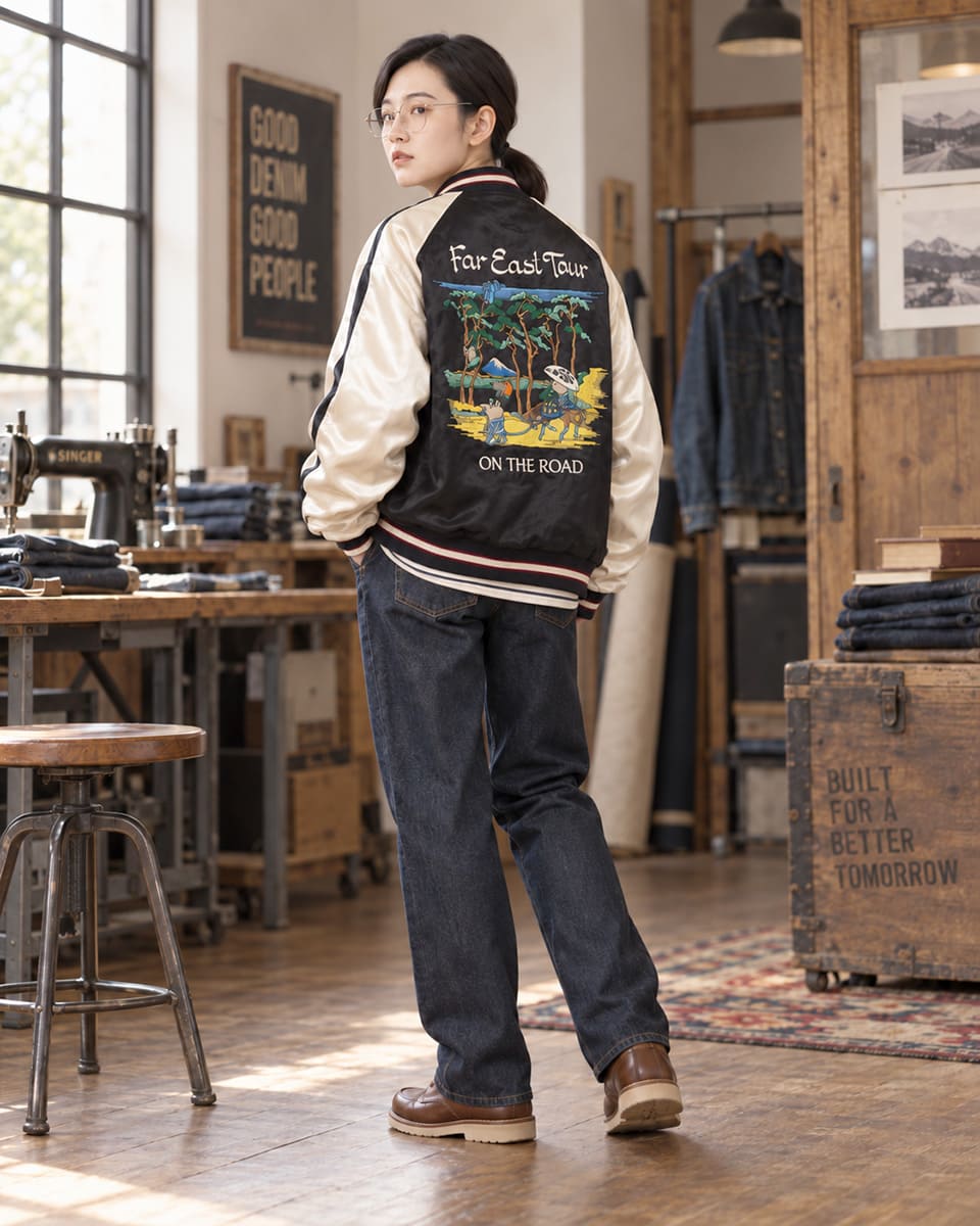 STUDIO D'ARTISAN リバーシブル スーベニアジャケット（スカジャン） 4663 画像8