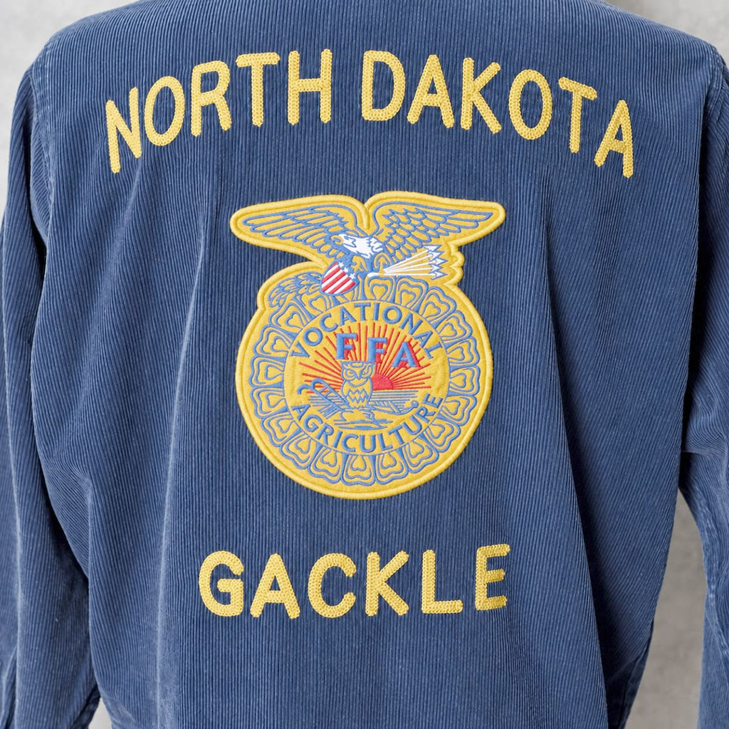 HOUSTON 51654 WASHED CORDUROY FFA JACKET ネイビー 画像13