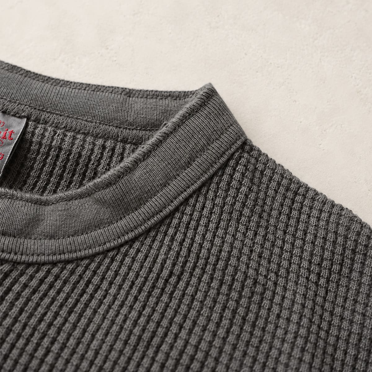 Healthknit 52020 サーマルキング ワッフル ヘンリーネック 長袖 14