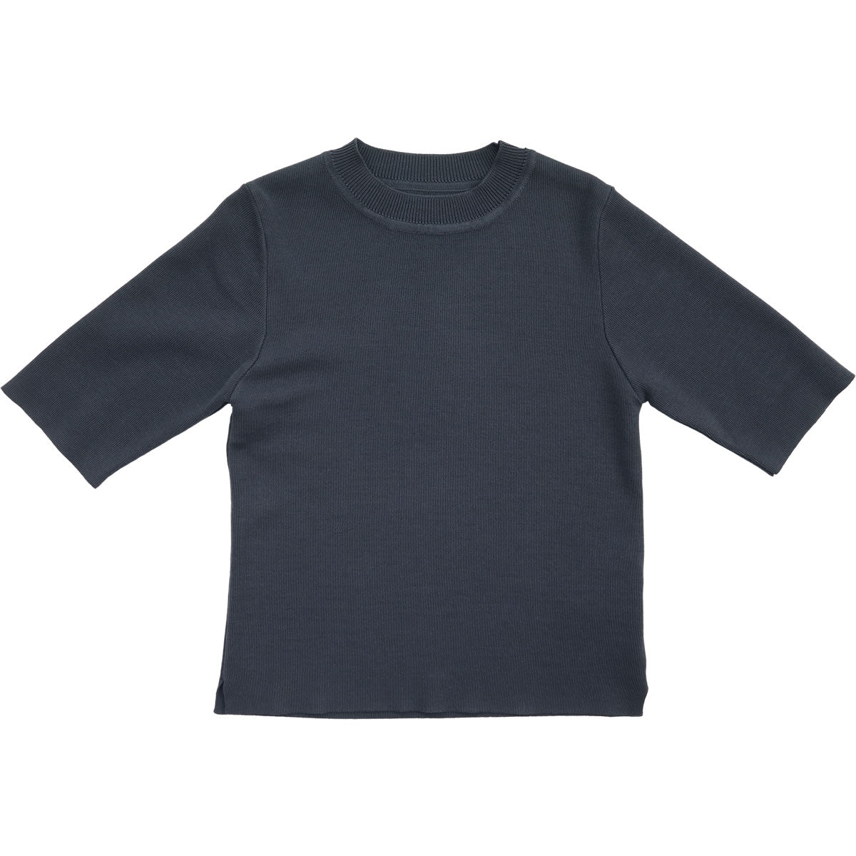 クロッシェ コンパクトニット CLOCHE 5分袖 ニット トップス ( 652-85509 552-85512 ) コンパクトシルエット 夏ニット 裾スリット 通勤コーデ ストレッチ インナー レディース クロシェ カジュアル キレイめ おしゃれ 画像11