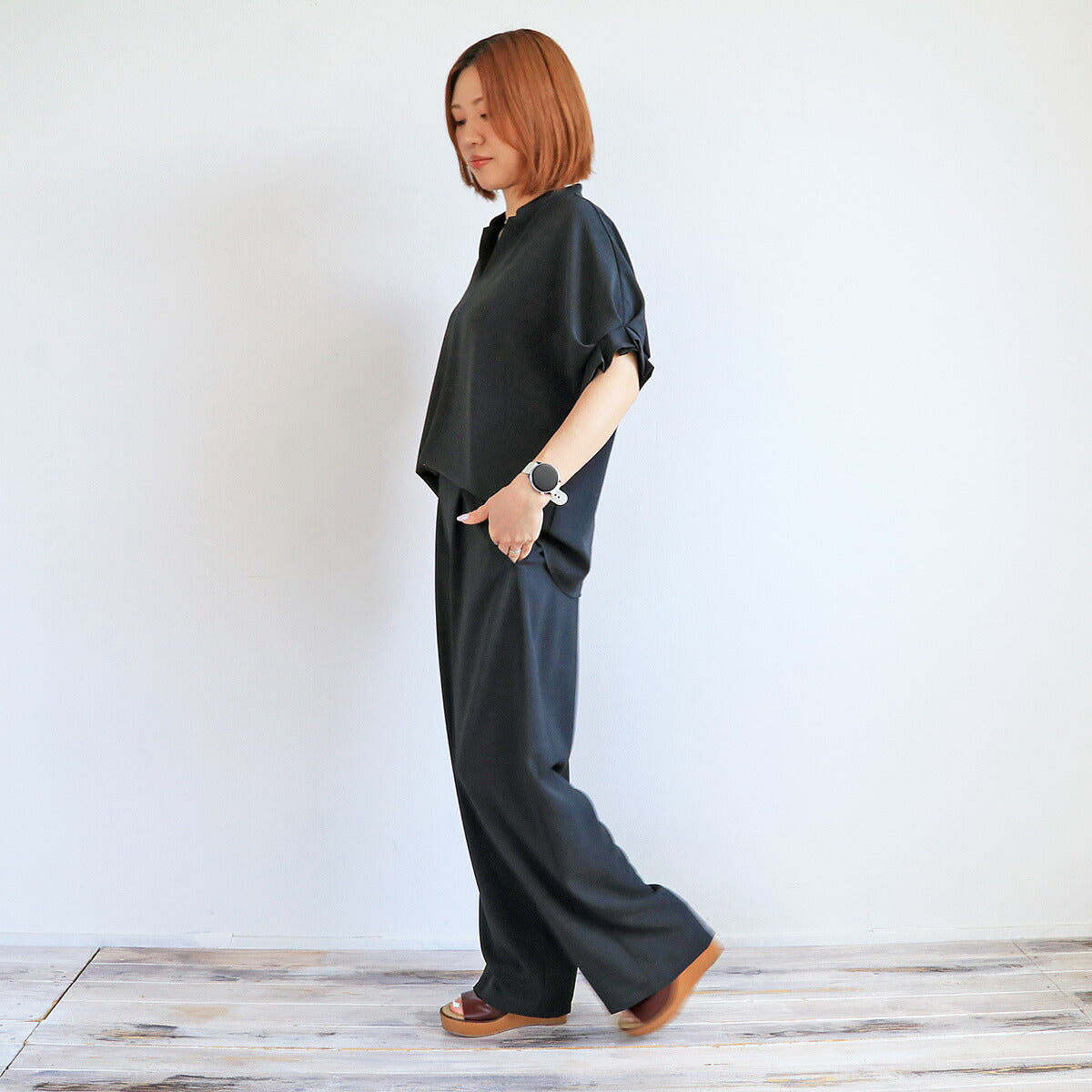 着用イメージ チャコール サイド