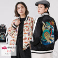 倭物やカヤ×鈴木ひょっとこ 龍虎 スカジャン リバーシブルジャケット - 画像1
