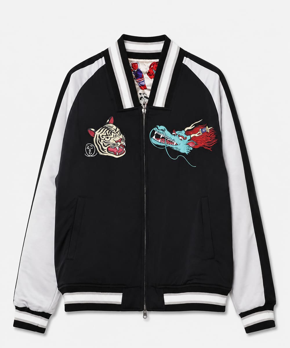 倭物やカヤ×鈴木ひょっとこ 龍虎 スカジャン リバーシブルジャケット - 画像19