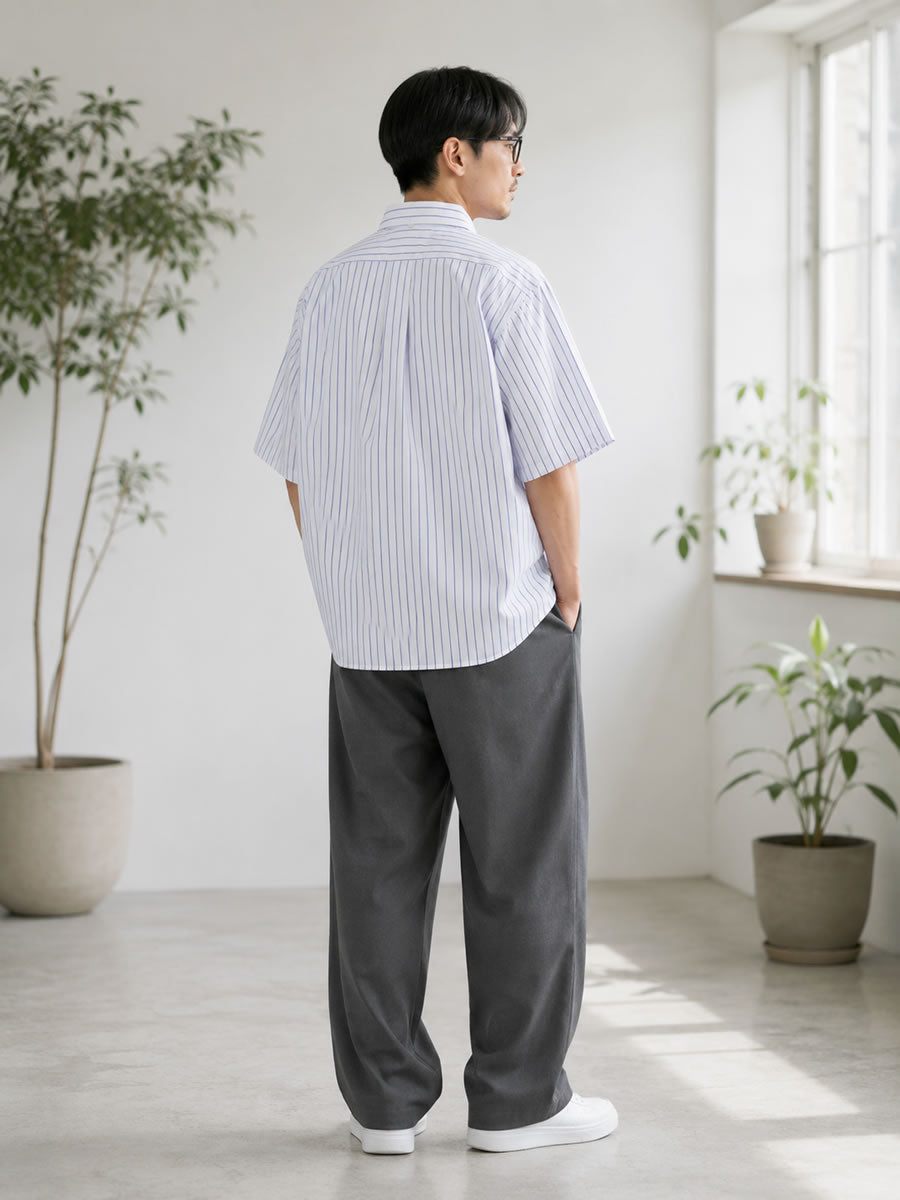 アイボリー Mサイズ着用モデル（身長173cm）