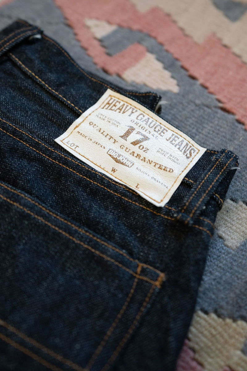 BIG JOHN ビッグジョン 17oz ヘビーゲージジーンズ スリム M1801-001 ワンウォッシュ 画像7