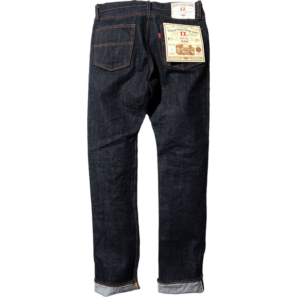 BIG JOHN ビッグジョン 17oz ヘビーゲージジーンズ スリム M1801-001 ワンウォッシュ 画像14