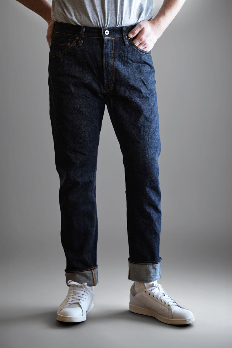 BIG JOHN ビッグジョン 17oz ヘビーゲージジーンズ スリム M1801-001 ワンウォッシュ 画像3
