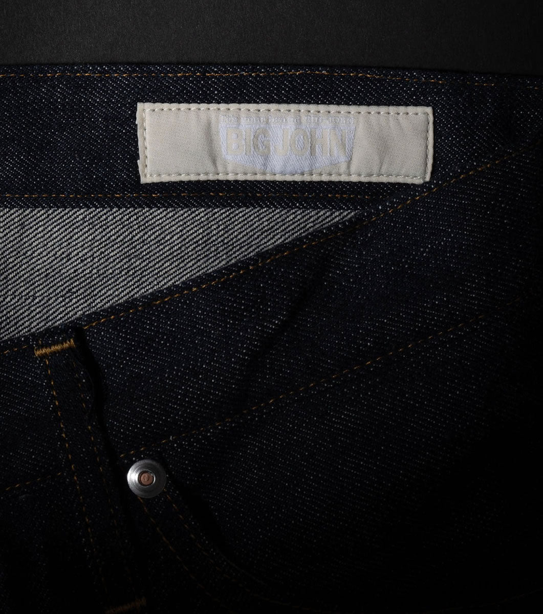 BIG JOHN RARE JEANS R008 (000W) 15.5oz 藍聖セルビッチデニム ストレート リジッド