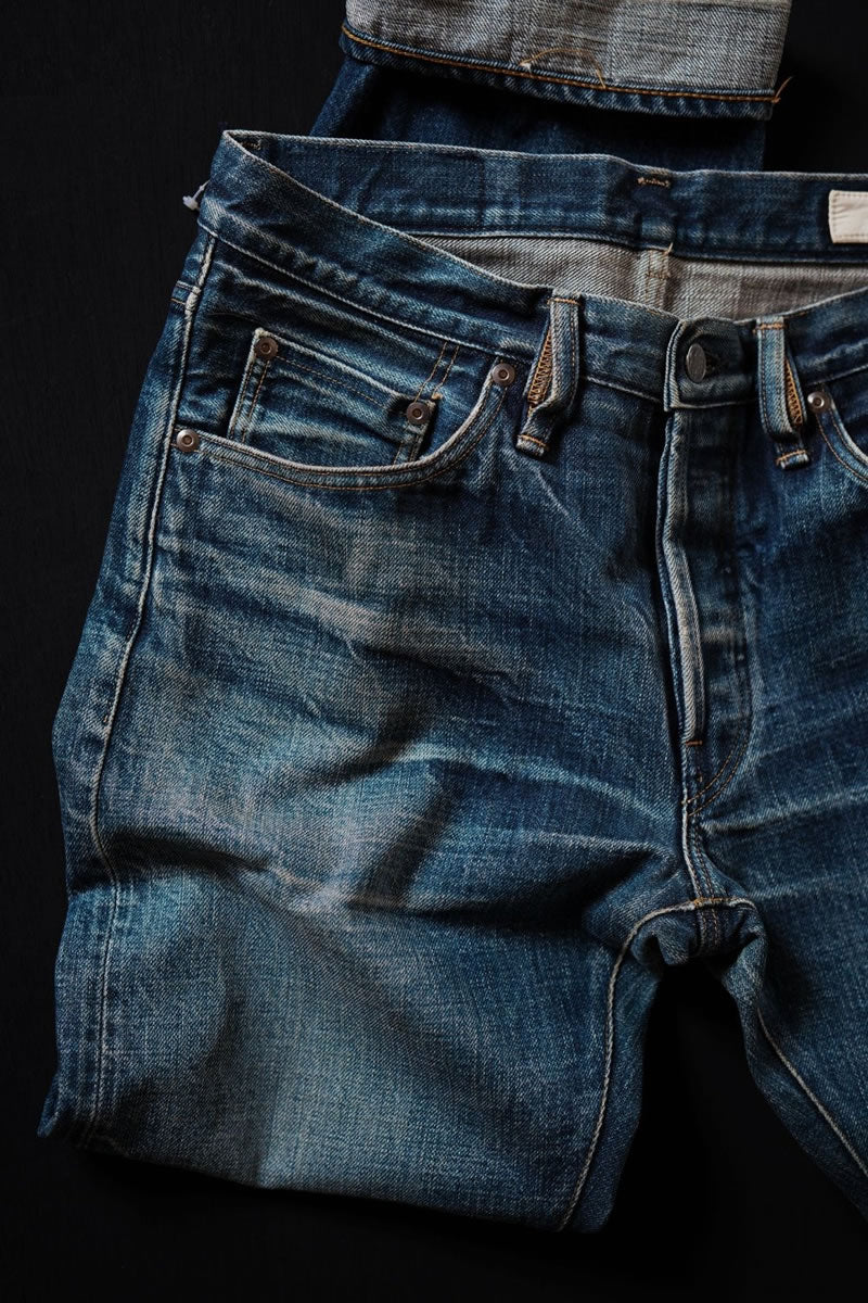 BIG JOHN RARE JEANS R008 (000W) 15.5oz 藍聖セルビッチデニム ストレート リジッド