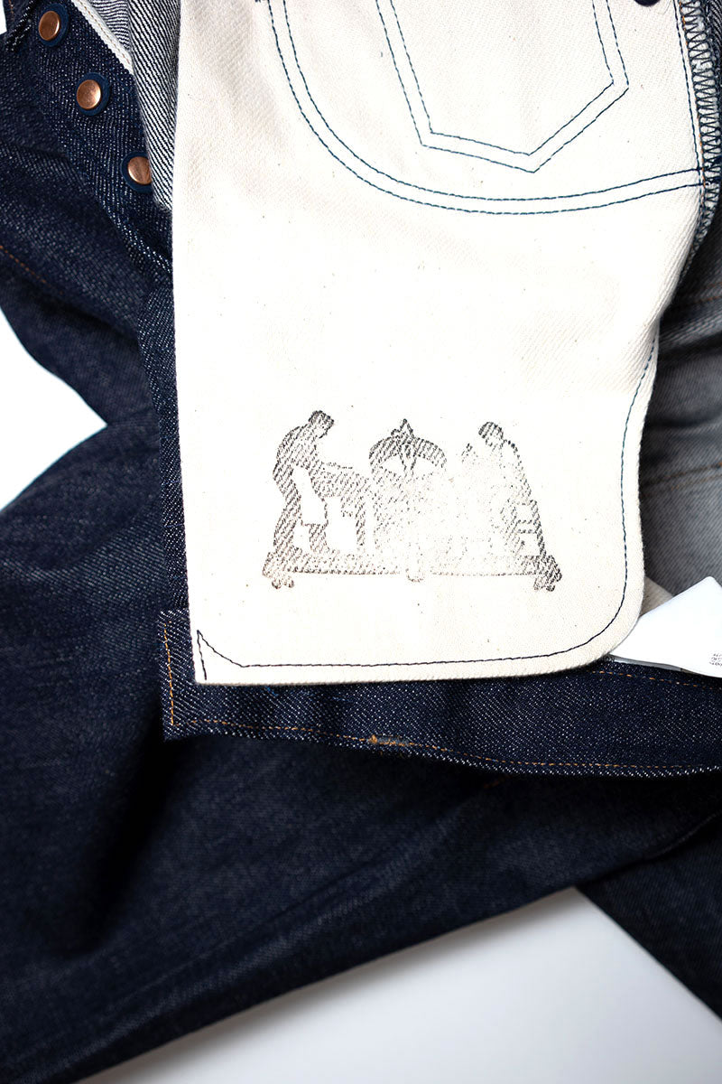BIG JOHN RARE JEANS SLIM R009 - ビッグジョン レアジーンズスリム 15.5oz 藍聖セルビッチデニム