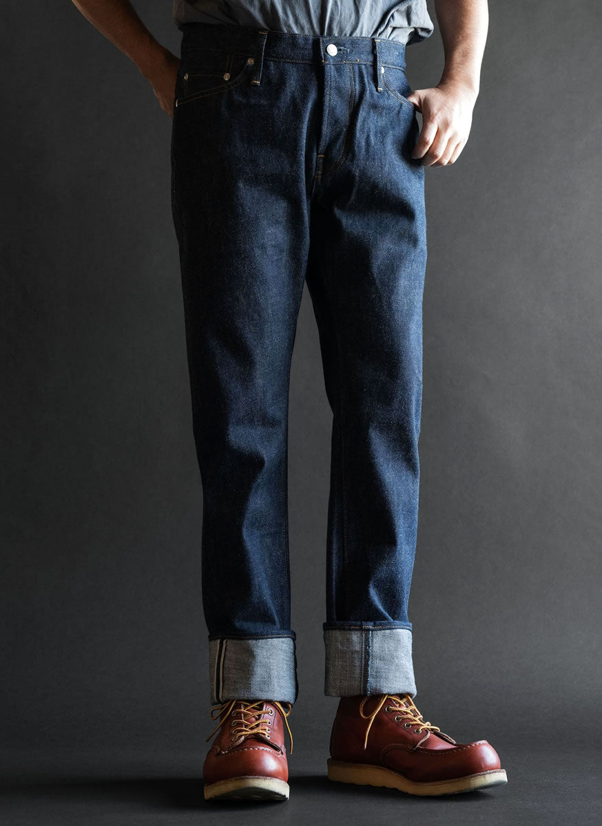 BIG JOHN RARE JEANS SLIM R009 - ビッグジョン レアジーンズスリム 15.5oz 藍聖セルビッチデニム