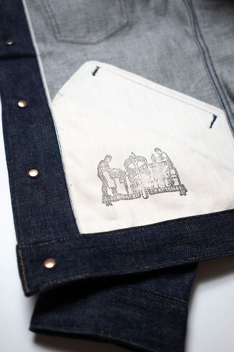 BIG JOHN RARE JACKET - ビッグジョン レアジャケット 15.5oz 藍聖セルビッチデニム リジッド (R609-000)