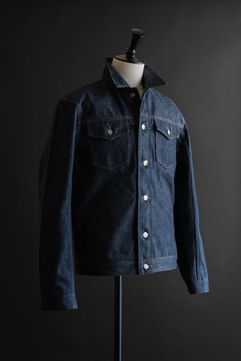 BIG JOHN RARE JACKET - ビッグジョン レアジャケット 15.5oz 藍聖セルビッチデニム リジッド (R609-000)
