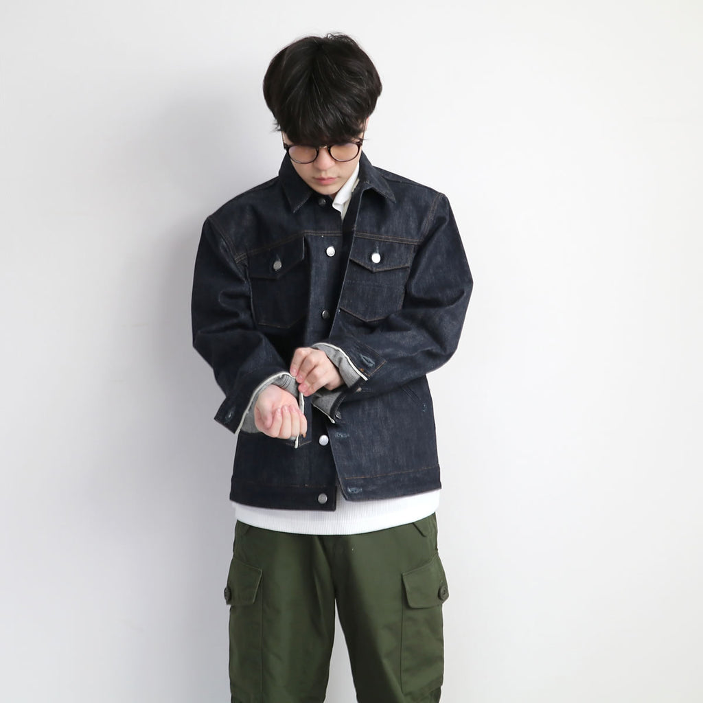 BIG JOHN RARE JACKET - ビッグジョン レアジャケット 15.5oz 藍聖セルビッチデニム リジッド (R609-000)