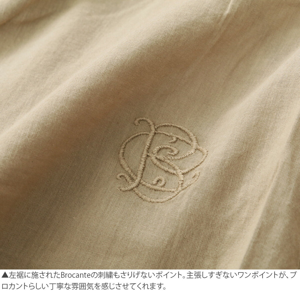 Brocante インドボイル シスフロンセシャツ ディテール