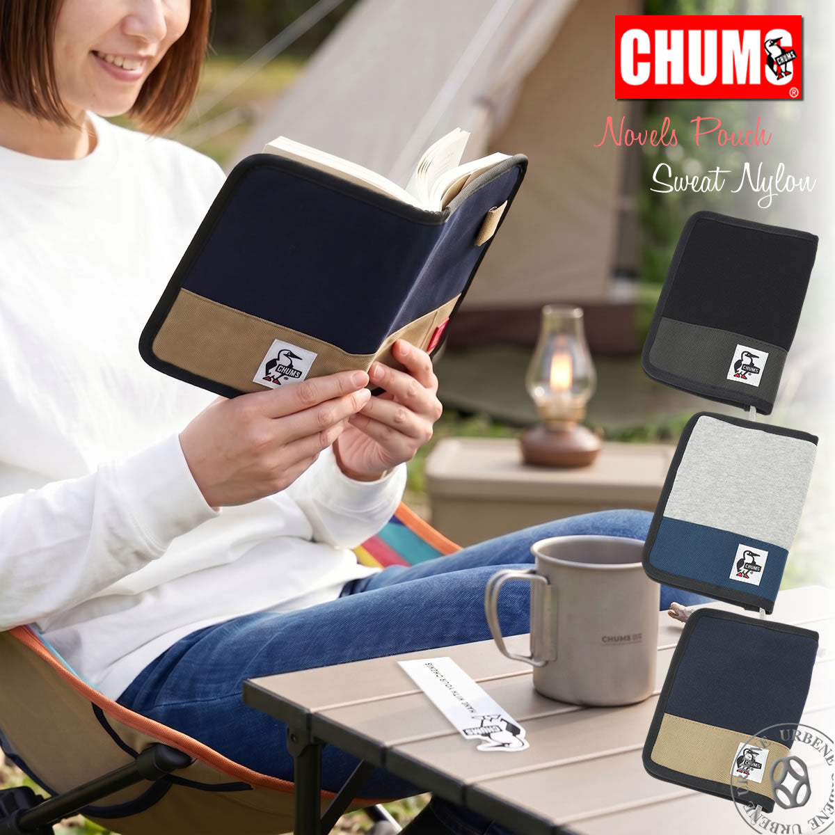 CHUMS チャムス ノベルズポーチスウェットナイロン ( CH60-3814