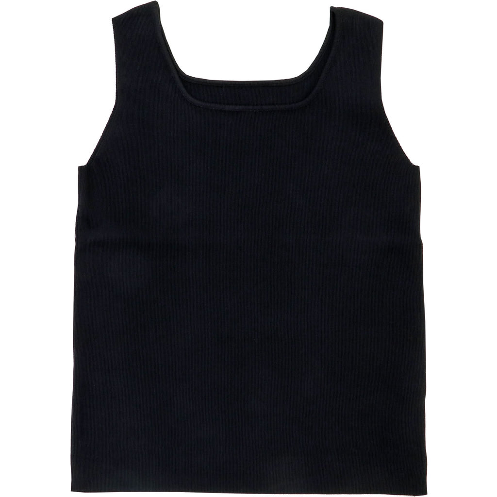 【クーポン配布中】クロッシェ CLOCHE スクエアネック ニットタンクトップ ( 652-85508 ) トップス 2way 着回し 万能 キャミソール インナー ブラック ホワイト ピンク 上品 ぴったりフィット感 レディース アーベン 送料込み_clo_ltn