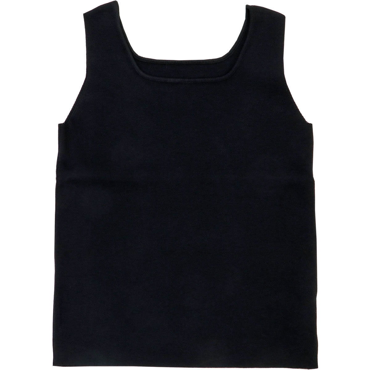 【クーポン配布中】クロッシェ CLOCHE スクエアネック ニットタンクトップ ( 652-85508 ) トップス 2way 着回し 万能 キャミソール インナー ブラック ホワイト ピンク 上品 ぴったりフィット感 レディース アーベン 送料込み_clo_ltn