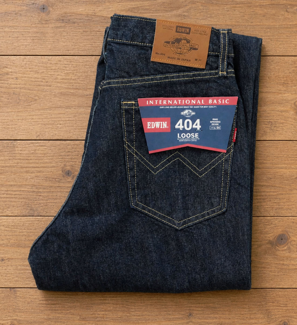 EDWIN インターナショナルベーシック 404 ゆったりストレート メンズ デニムパンツ（E404-300 ワンウォッシュ） 15