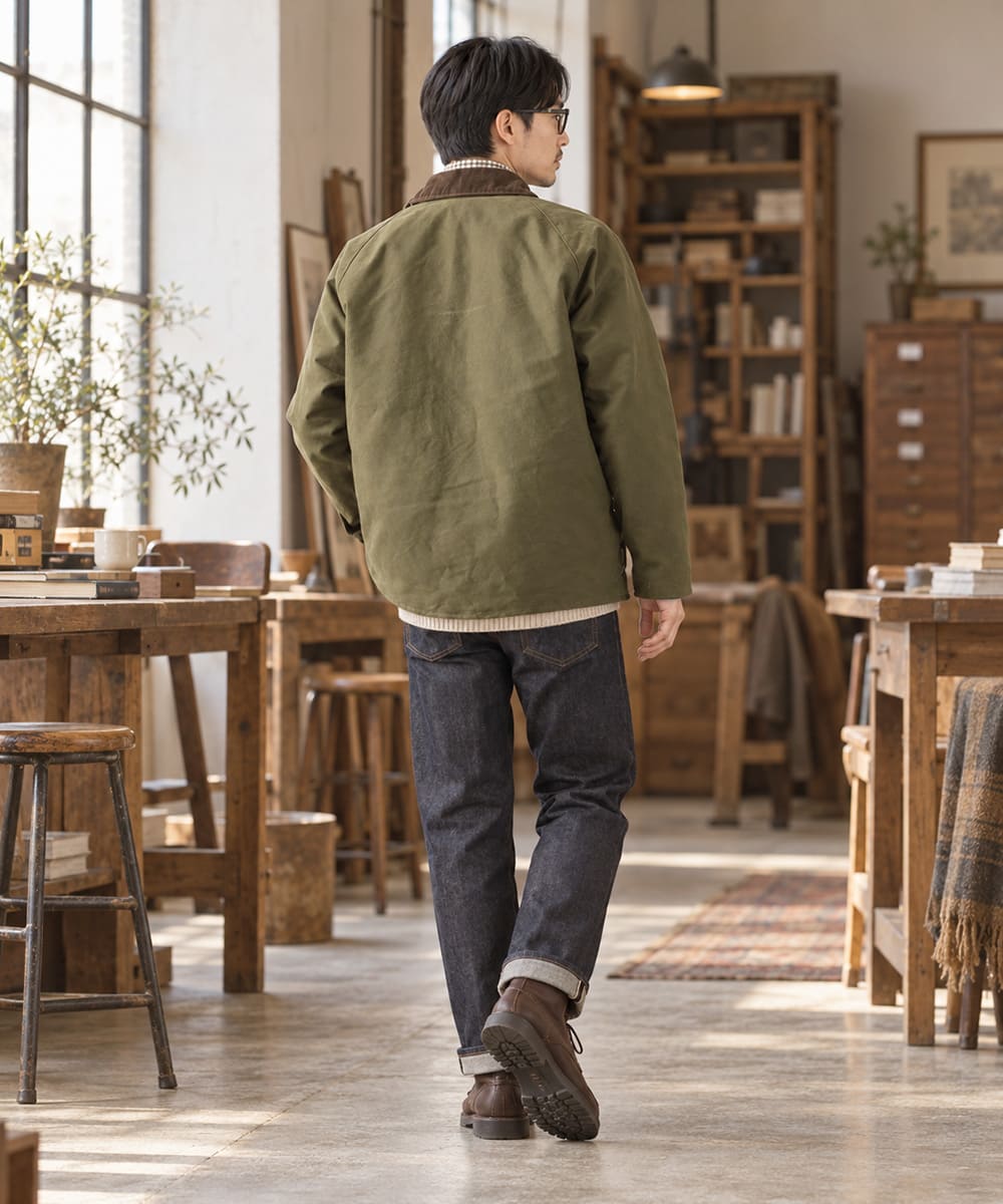 FOB FACTORY F2361 MOLESKIN RIDING JACKET モールスキン ライディングジャケット 画像5