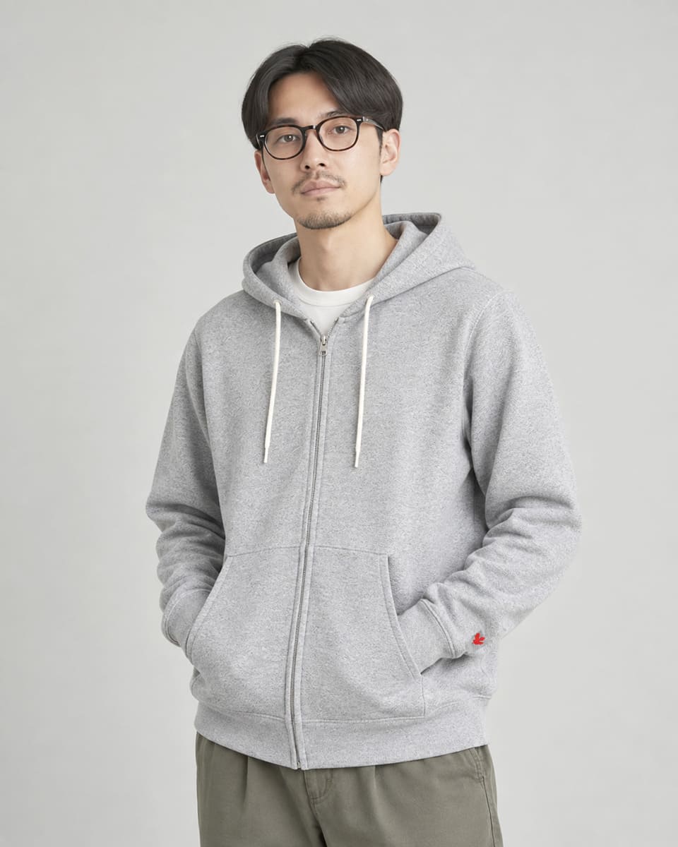 G621757 杢グレー 着用