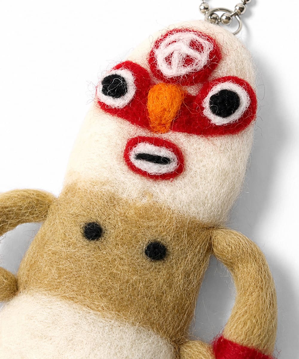 ジムマスター フェルトキーホルダー 帽子や小物への取り付けイメージ