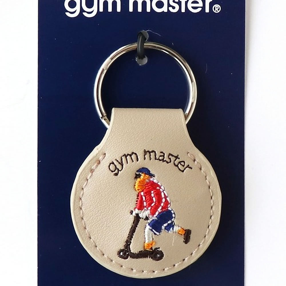 ジムマスター Gym Master 覆面レスラー おじさん ハッピー刺繍コインキーホルダー (G821649)