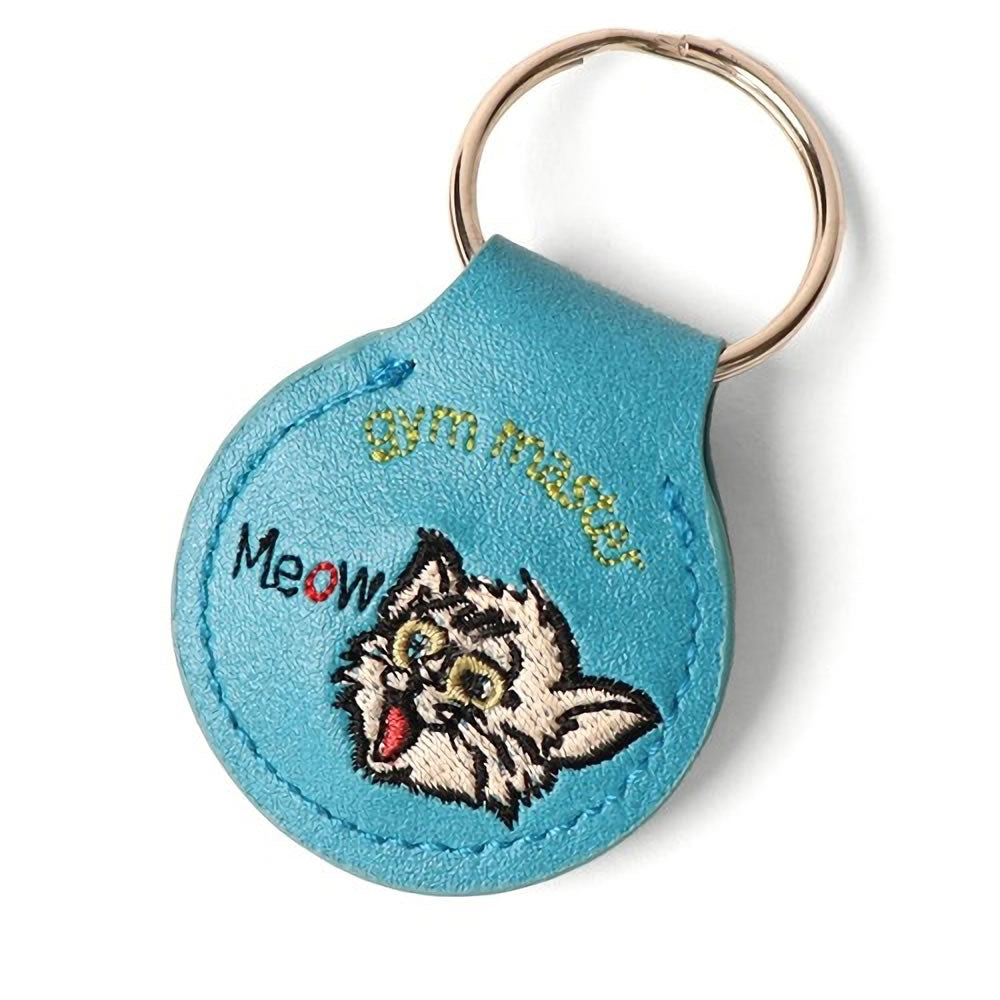 ジムマスター Gym Master 覆面レスラー おじさん ハッピー刺繍コインキーホルダー (G821649)