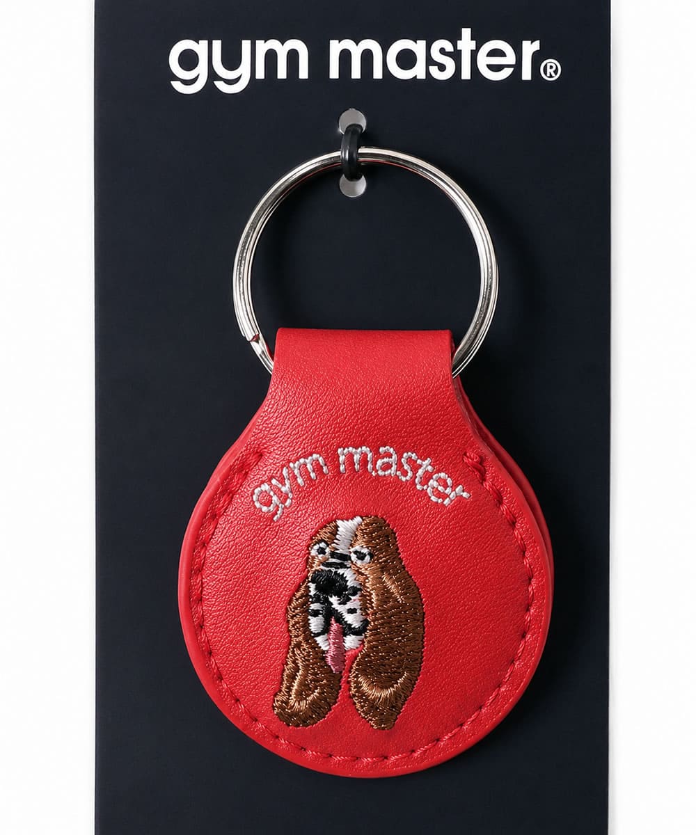ジムマスター Gym Master 覆面レスラー おじさん ハッピー刺繍コインキーホルダー (G821649)