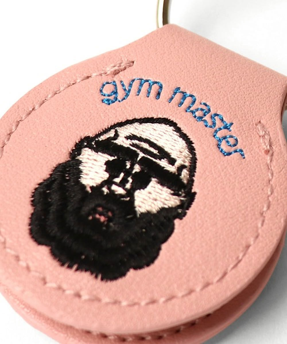 ジムマスター Gym Master 覆面レスラー おじさん ハッピー刺繍コインキーホルダー (G821649)