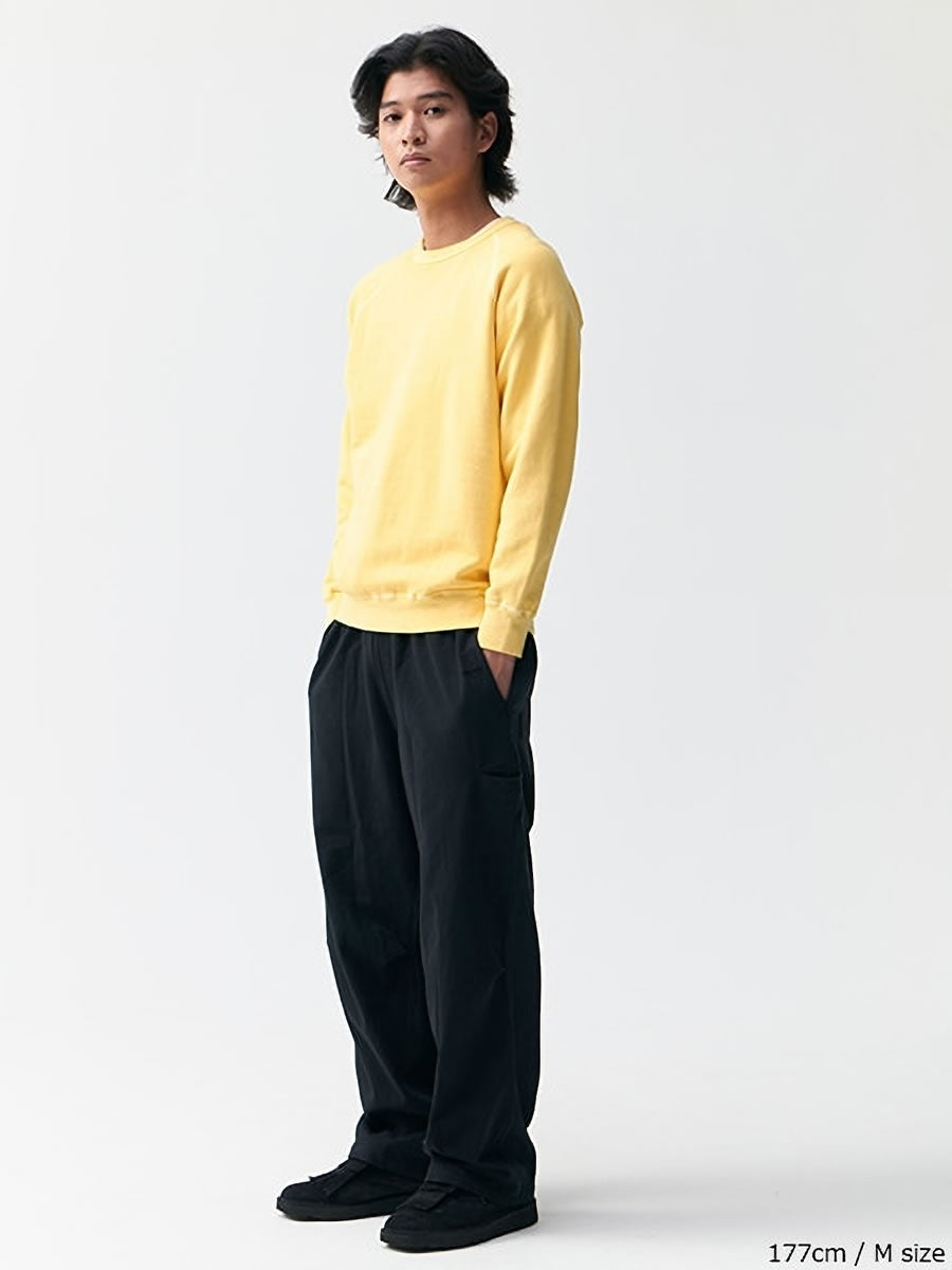 GOOD ON グッドオン 長袖 ピグメントダイ ラグランクルー スウェットシャツ GOBW-101