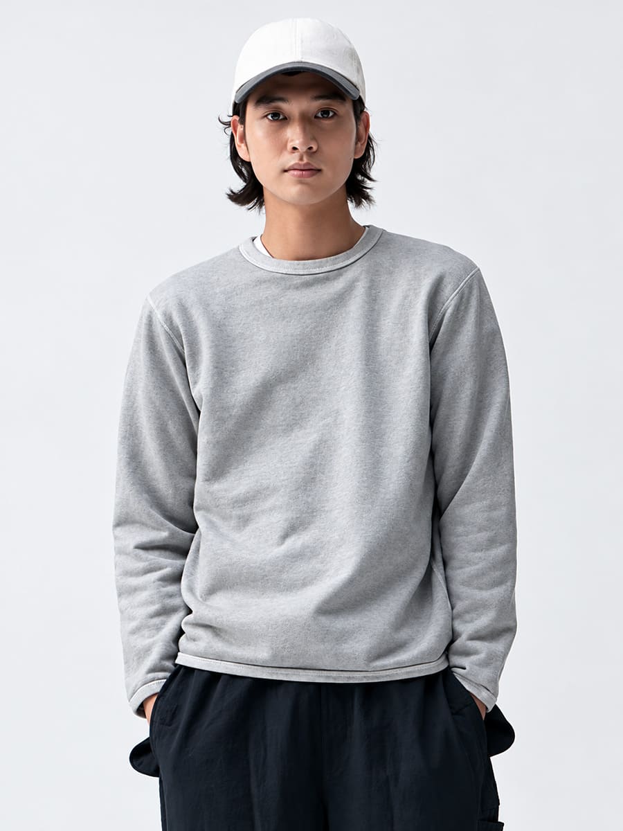 GOOD ON グッドオン ロングスリーブ クルースウェット 長袖 トレーナー gobw2104 画像8
