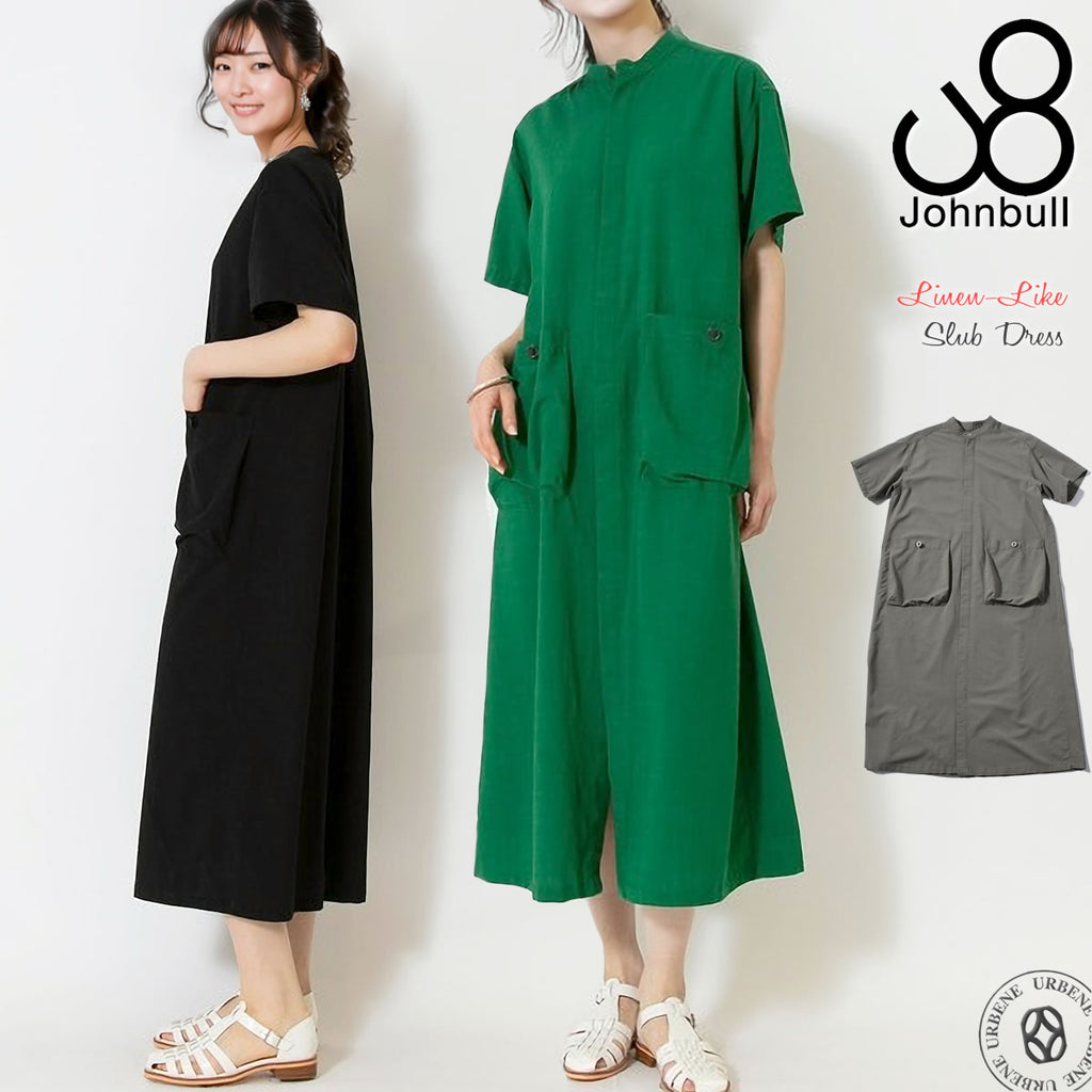 ジョンブル リネンライク スラブワンピース レディース Johnbull JL242W02