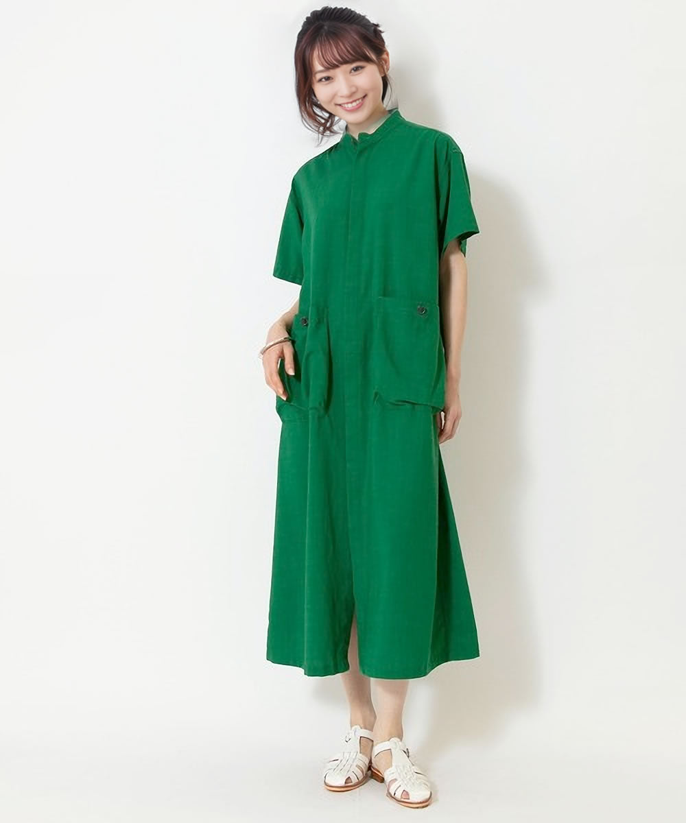 ジョンブル リネンライク スラブワンピース レディース Johnbull JL242W02