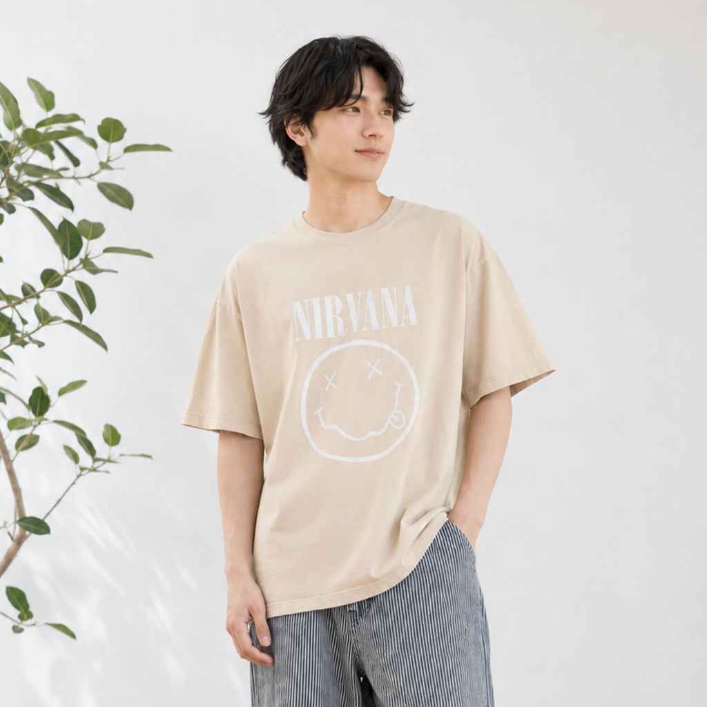 グレージュ Mサイズ メンズ着用イメージ