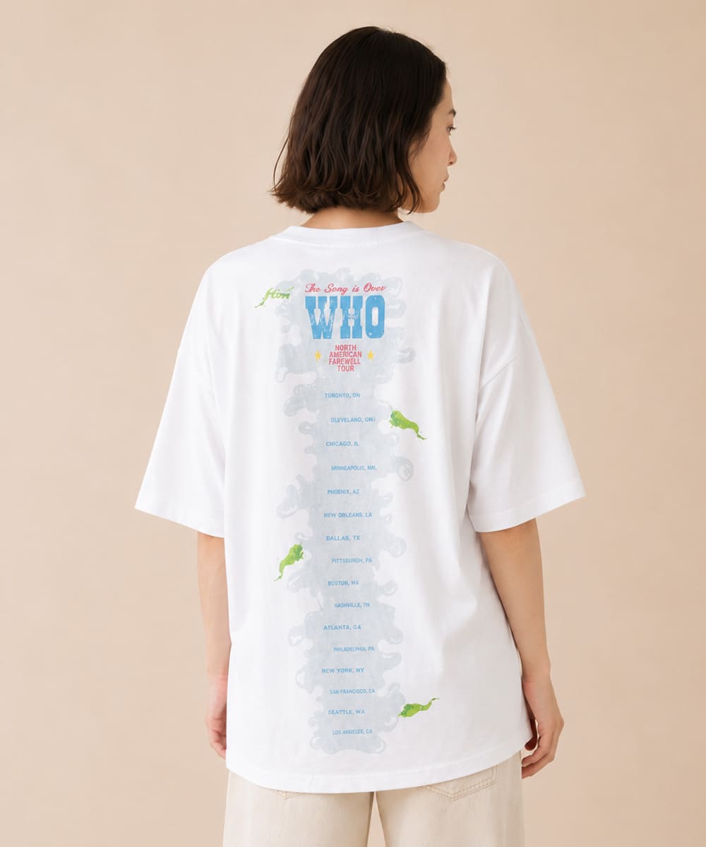 【クーポン配布中】JOHNBULL ジョンブル The Who ザ・フー オリジナルTシャツ メンズ レディース ユニセックス 半袖 プリントTシャツ ロックT バンドT ゆったり JT263C32 アメカジ おしゃれ NORTH SMRRICAN FAREWELL TOUR アーベン おしゃれ アーベン_jnb_mtt