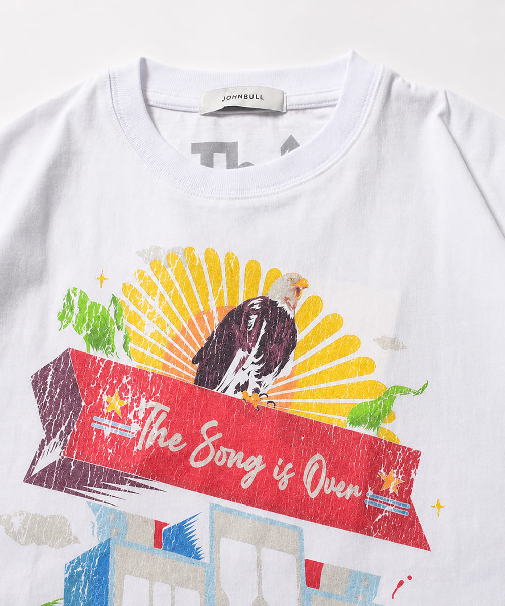【クーポン配布中】JOHNBULL ジョンブル The Who ザ・フー オリジナルTシャツ メンズ レディース ユニセックス 半袖 プリントTシャツ ロックT バンドT ゆったり JT263C32 アメカジ おしゃれ NORTH SMRRICAN FAREWELL TOUR アーベン おしゃれ アーベン_jnb_mtt