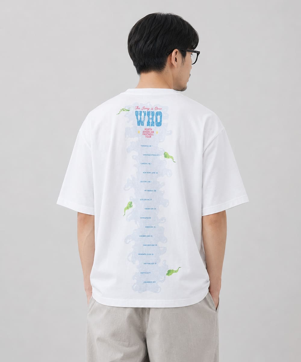 【クーポン配布中】JOHNBULL ジョンブル The Who ザ・フー オリジナルTシャツ メンズ レディース ユニセックス 半袖 プリントTシャツ ロックT バンドT ゆったり JT263C32 アメカジ おしゃれ NORTH SMRRICAN FAREWELL TOUR アーベン おしゃれ アーベン_jnb_mtt