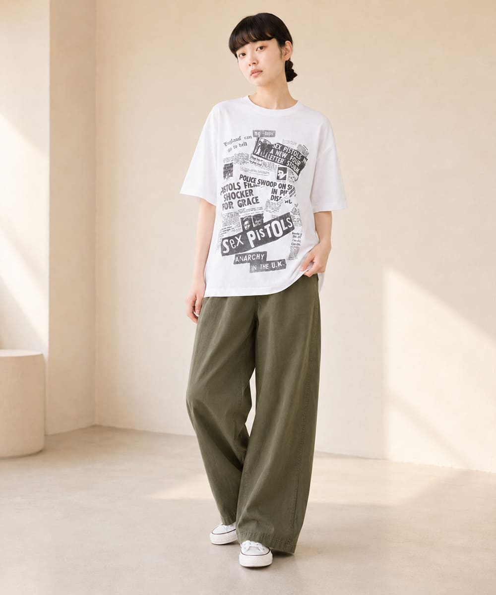 【クーポン配布中】JOHNBULL ジョンブル Sex Pistols セックスピストルズ newspaper T Tシャツ メンズ レディース ユニセックス 半袖アーティストTシャツ ロック バンドTシャツ パンクロック グラフィックTシャツ ゆったり アメカジ おしゃれ アーベン_jnb_mtt