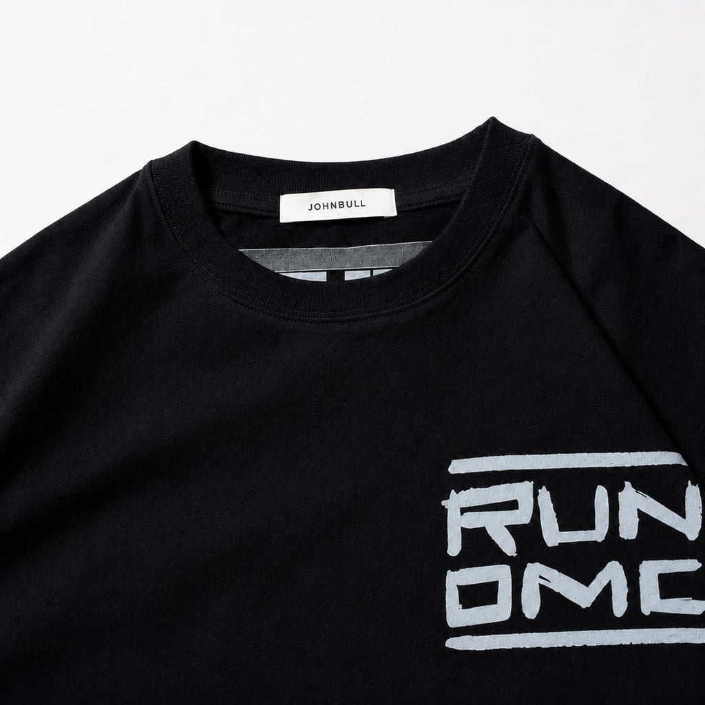 【クーポン配布中】JOHNBULL ジョンブル RUN DMC Tシャツ メンズ レディース 半袖 プリントTシャツ アーティストTシャツ バンドTシャツ ロックTシャツ ヒップホップ Run-D.M.C. ユニセックス オーバーサイズ アメカジ ストリート おしゃれ アーベン_jnb_mtt