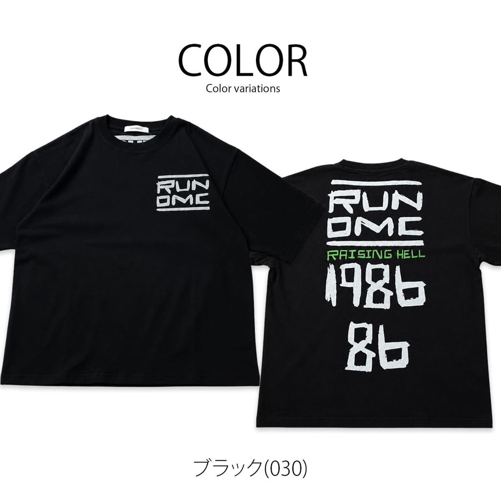 JOHNBULL ジョンブル RUN DMC Tシャツ メンズ レディース 半袖 プリントTシャツ ヒップホップ Run-D.M.C. アーベン_jnb_mtt