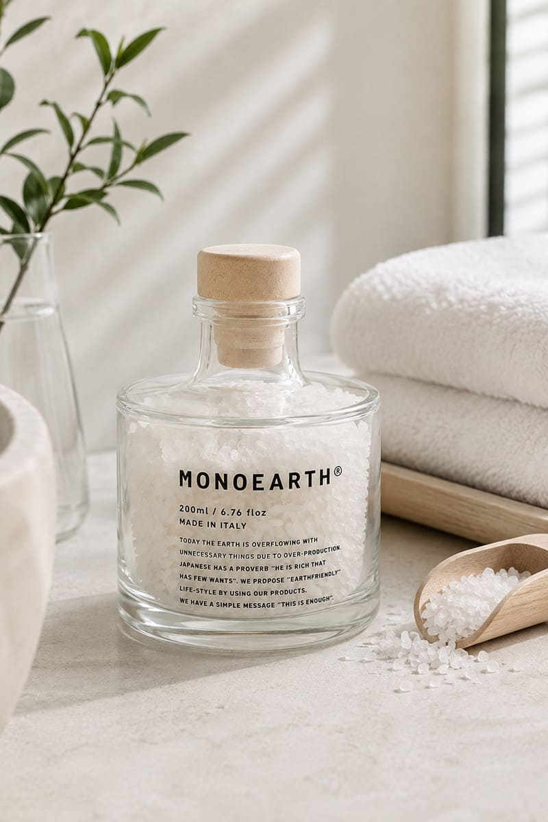 MONOEARTH イタリアンリードディフューザーボトル LIA 200ml ガラス製 ディフューザー容器