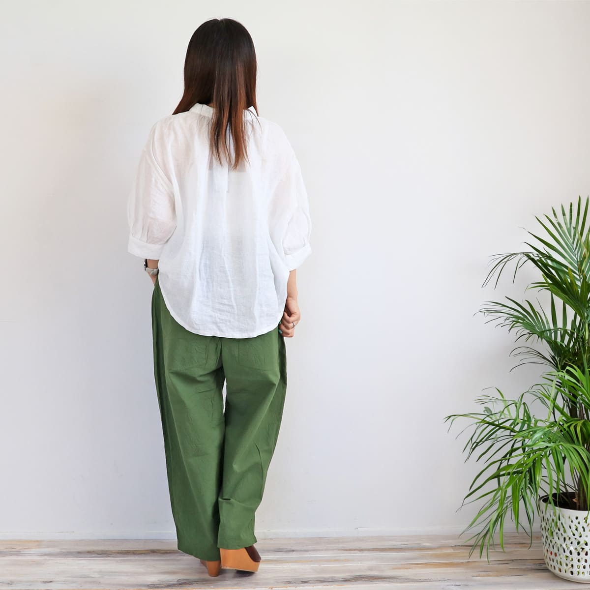 NARU ナル 20シーチングハンドワッシャーノッポパンツ (643855BE)